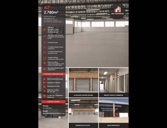 Industrial property to rent in HERIOTDALE